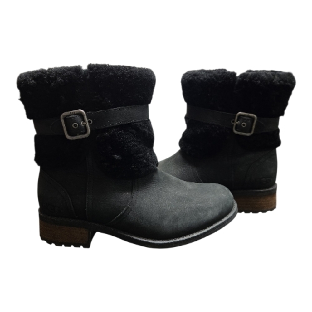 UGG Black Shearling Winter Boots